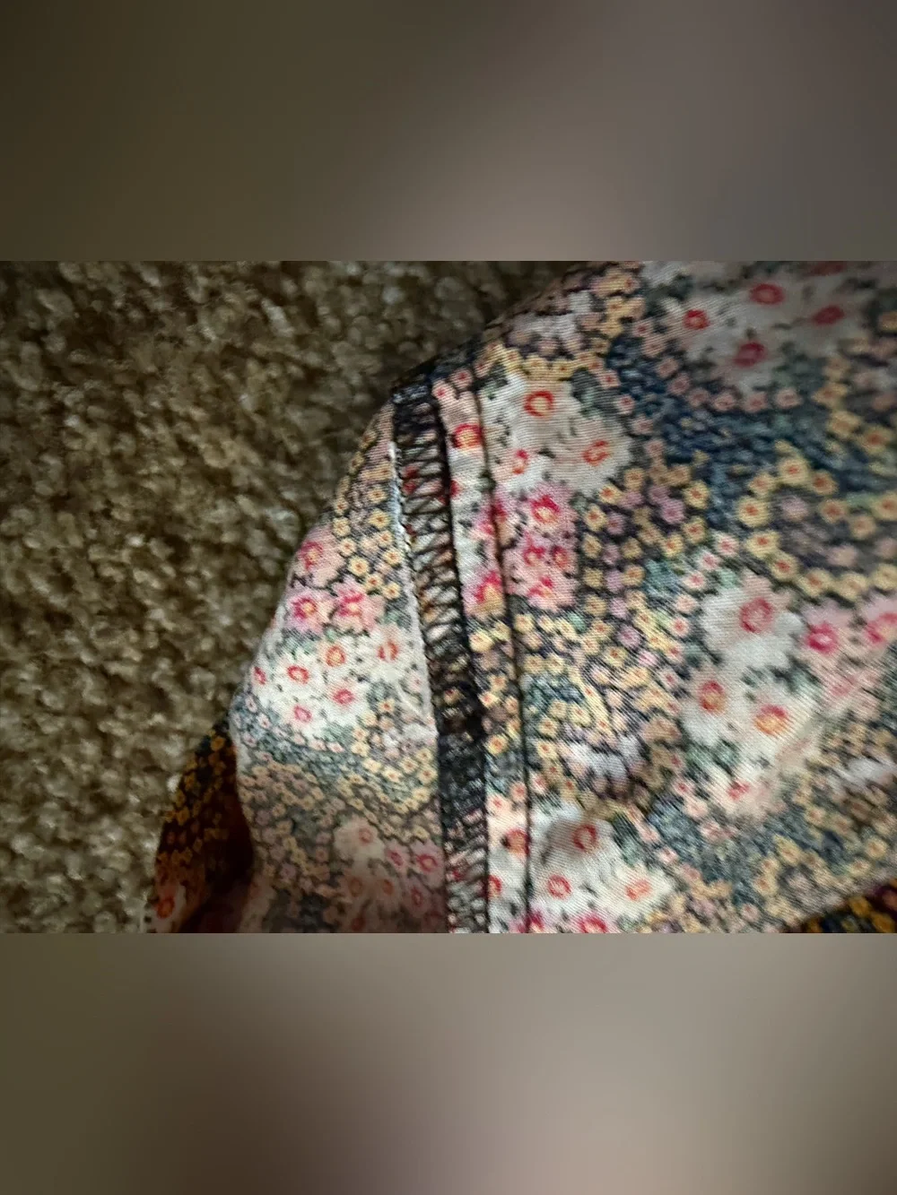 J.Crew Collection Ratti Floral Tie-Sleeve Button-Front Top 100% Cotton Large